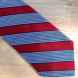 Red, Blue, and White Striped Men's Tie from Brooks Brothers